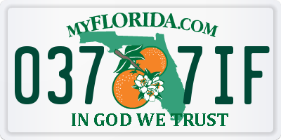 FL license plate 0377IF