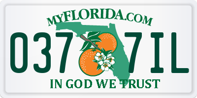 FL license plate 0377IL