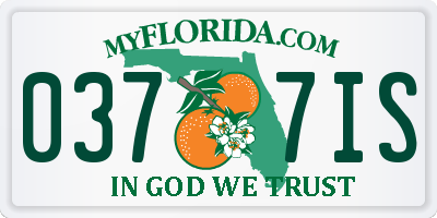 FL license plate 0377IS