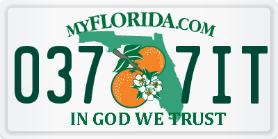 FL license plate 0377IT