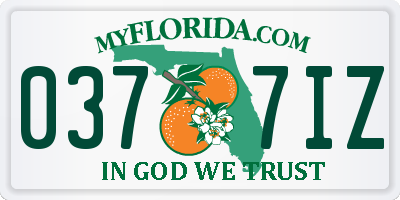 FL license plate 0377IZ
