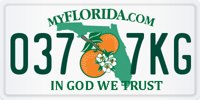 FL license plate 0377KG