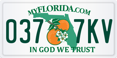 FL license plate 0377KV