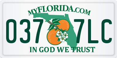 FL license plate 0377LC