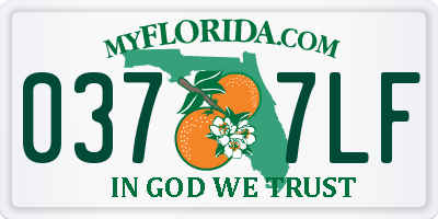 FL license plate 0377LF