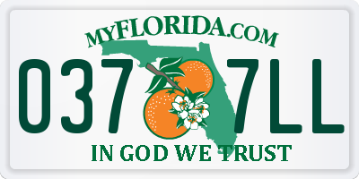 FL license plate 0377LL