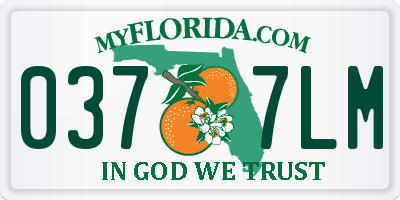 FL license plate 0377LM