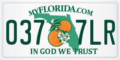 FL license plate 0377LR