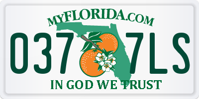 FL license plate 0377LS
