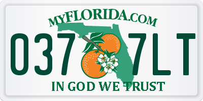 FL license plate 0377LT