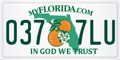 FL license plate 0377LU