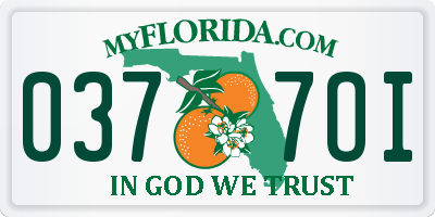 FL license plate 0377OI
