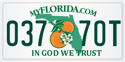 FL license plate 0377OT