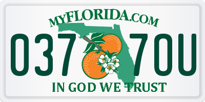 FL license plate 0377OU