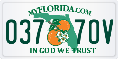 FL license plate 0377OV