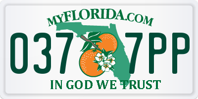 FL license plate 0377PP