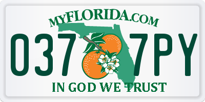 FL license plate 0377PY