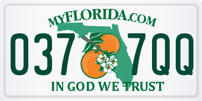 FL license plate 0377QQ