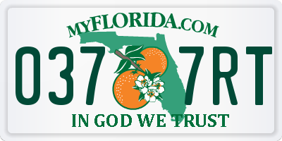 FL license plate 0377RT