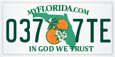 FL license plate 0377TE