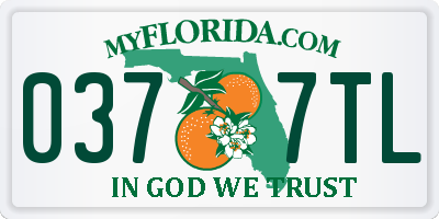 FL license plate 0377TL