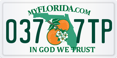 FL license plate 0377TP