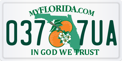 FL license plate 0377UA