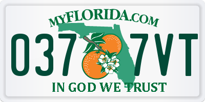 FL license plate 0377VT