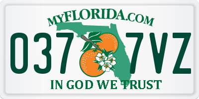 FL license plate 0377VZ