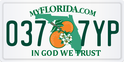 FL license plate 0377YP