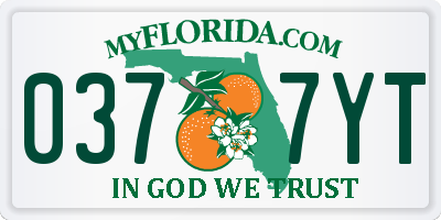 FL license plate 0377YT
