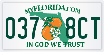 FL license plate 0378CT