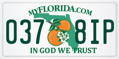FL license plate 0378IP