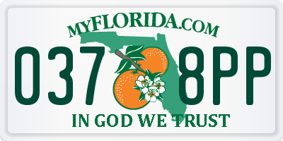 FL license plate 0378PP