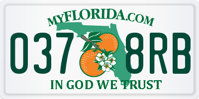 FL license plate 0378RB