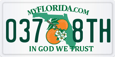 FL license plate 0378TH