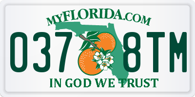 FL license plate 0378TM