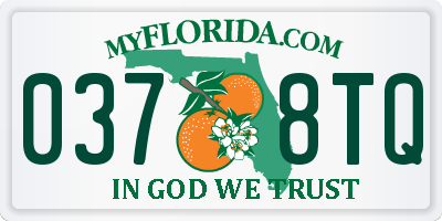 FL license plate 0378TQ
