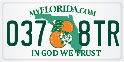 FL license plate 0378TR