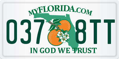 FL license plate 0378TT