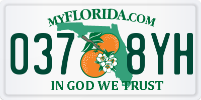 FL license plate 0378YH