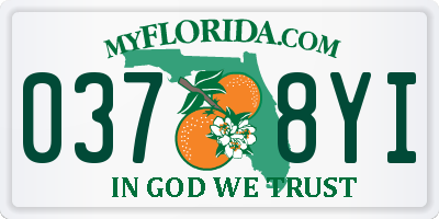 FL license plate 0378YI