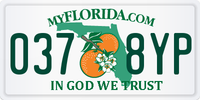 FL license plate 0378YP