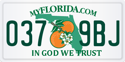 FL license plate 0379BJ