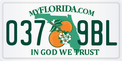 FL license plate 0379BL