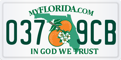 FL license plate 0379CB