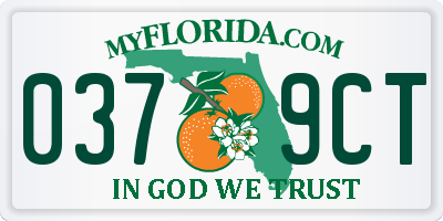 FL license plate 0379CT