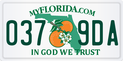 FL license plate 0379DA