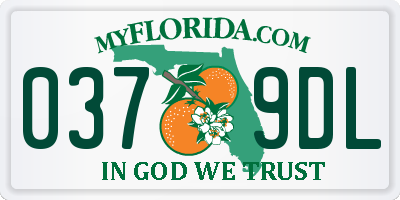 FL license plate 0379DL