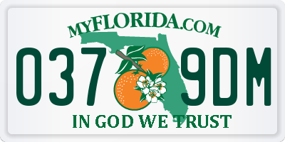FL license plate 0379DM